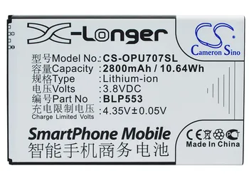 Cameron Čínsko Mobile SmartPhone Náhradné Li-ion Batéria 2800mAh Pre BLP553 Gigabyte U2S, U707, U707T Bezplatné Nástroje