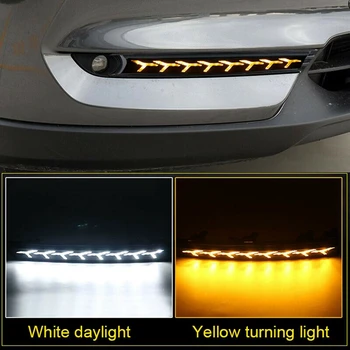Auto LED Svetlá pre Denné svietenie pre Mazda CX-5 CX5 CX8 CX-8 2017 2018 DRL Nárazníka Lampa s Žltá Zase Signálneho Svetla