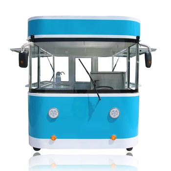 Na Sklade 3,5 m Dlhá Elektrické Vozidlo Fast Food Truck Vonkajšie Bubble Tea Ice Cream Predajné Košíka Stravovanie S kuchynské Zariadenia
