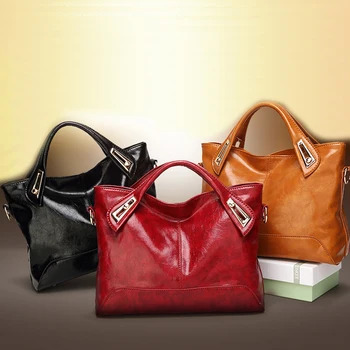 Vintage kabelky Vysoko kvalitný Olej, vosk, kožený Retro ženy, tašky cez rameno, červená dámske crossbody tašky vintage bolsos mujer 17