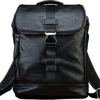 Originálne ručne vyrábané kožené batoh módny trend cowhide chlapci batoh mládeže školské tašky voľný čas cestovanie veľkou kapacitou