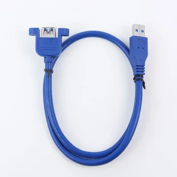 Štandard USB 3.0 Mužov a Žien Rozšírenie Konektor Kábel S Panel Mount dierou 0,6 m 1m 1,5 m 1,8 m 3 m 2ft 3 ft 5 ft 6 10 ft