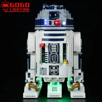GOGOLIGHTING Značky LED Svetlo Do Auta Pre Lego 75308 Pre High-Tech R2-D2 Robot Stavebné Bloky Lampa Nastaviť Hračky(Iba Svetlo, Č Model)