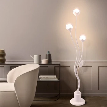 Moderné Kovové Rastliny stojacie Lampy LED Tvorivé Stojí Svetlo pre Obývacia Izba Dekorácie Zariadenie Domova Posteli Poschodí Lampa