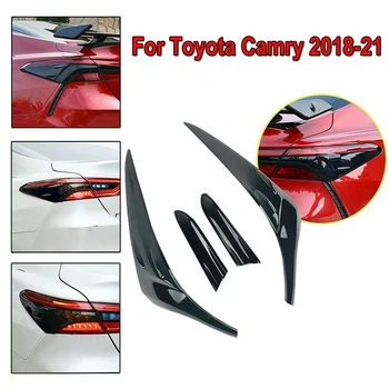 4Pcs pre Toyota Camry 2018-2020 2021 Údené Čierny ABS Zadné zadné Svetlo Lampy Výbava Zahŕňa
