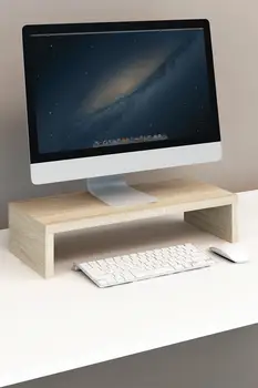 Stojan monitora Podstavec Dreva Počítač Univerzálny Stolový Držiak Držiak Organizátor Pre PC, Notebooku MacBook Home Office Pohodlné