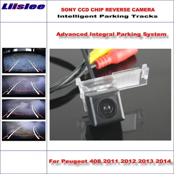 Auto Späť Do Zadná Kamera Pre Peugeot 408 2011 2012 2013 Spätné Parkovanie 860 * 576 Pixelov Dynamický Usmernenie Tragectory CAM
