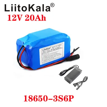 LiitoKala 12v 20Ah lítiové batérie, 20ah vysoký prúd veľkú kapacitu 20000mAh xenónové svetlo sa motor mobilnej záložnej batérie