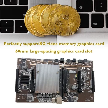 BTC Ťažba Doske BTC79X5 V1.0 LGA 2011 DDR3 Podporuje 32G 60 mm Ihrisku Podporu RTX3060 Grafická Karta s 8G Pamäť