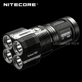 Pôvodné Cena Nitecore TM28 Tiny Monster CREE XHP35 AHOJ Nabíjateľná LED Svetlomet, 6000 Lúmenov Baterka s OLED Displejom