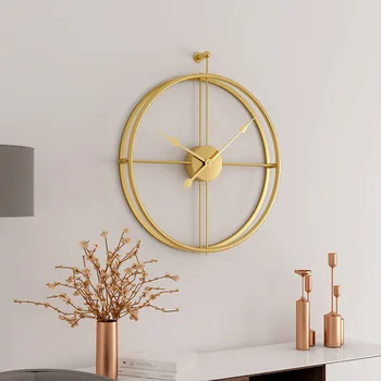 Nordic Nástenné Hodiny Moderný Dizajn, Veľké Nástenné Hodiny Office Obývacia Izba Dekorácie Stlmiť Veľká Kuchyňa Visí Sledovať reloj de porovnanie 3D