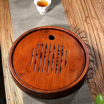 ★kolo čaju zásobník domácnosti bambusu skladovanie vody Yixing Kung Fu čaj nastaviť čaj mora čaj stôl príslušenstvo Xiangfu čaju zásobník