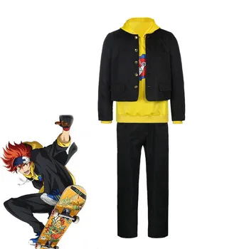 Sk8 Infinity Reki Anime Cosplay Bunda, Kabát Kostým Mužov Hoodies Mikina sa Hodí Halloween Oblečenie s voľnými Brošňa Odoslané
