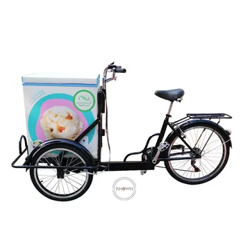3 Kolesá, Elektrické Popsicle Predajné Trojkolka Customzied Mobile Potravín Vozíky Dospelých Cargo Bicykel, Bicykle s Zmraziť