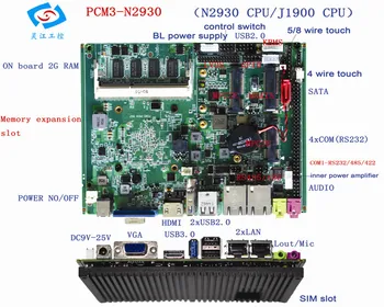 Hot Predaj PCM3-N2930 2G HZ CPU priemyselné pc doska