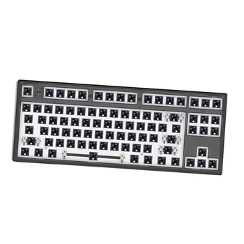 Mk870 Priesvitné Káblové 87 Klávesy Mechanical Gaming Keyboard Hot Swap PCB Programovanie RGB Podsvietenie pre PC Gamer