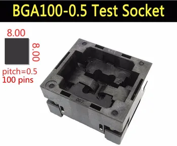 EMMC100 BGA100 Horieť v pätice adaptéra open top BGA100 0,5 mm adaptér sa používa na testovanie BGA100 čip alebo aby horieť v teste
