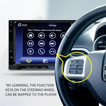 2 Din Carplay autorádia Bluetooth Android Auto Stereo Prijímač, 7 Palcový Dotykový Displej MP5 Prehrávač USB ISO Audio Systém Headunit