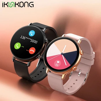 EKG Smart Hodinky Bluetooth Hovor 2021 Nové Módne pánske Ženy Nepremokavé Smartwatch Tepovej frekvencie pre Android Samsung Apple