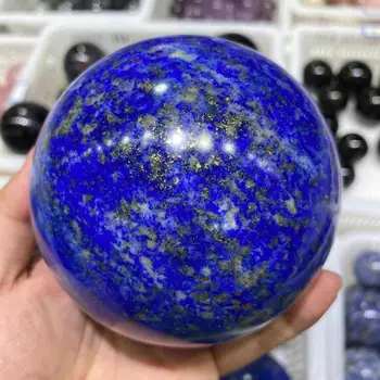 100mm Veľké Prírodné lapis lazuli crystal drahokam oblasti reiki liečenie Orb quartz crystal ball Domova meditácie Afganistane