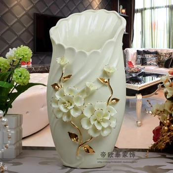C Domáce Dekorácie Váza luxusné klubovni obývacia izba dekoratívny kvet, keramiku, vázy svadobný dar