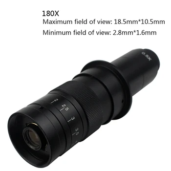 4K HDMI, USB, Digitálny Video Monokulárne Mikroskopom Fotoaparát Continus Zoom 120X 180X 300X C-Mount Spájkovanie Mobilný Telefón Oprava Nástrojov
