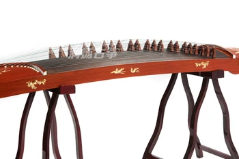 Senior červené drevo, hrá guzheng Autentické Hudobné Nástroje