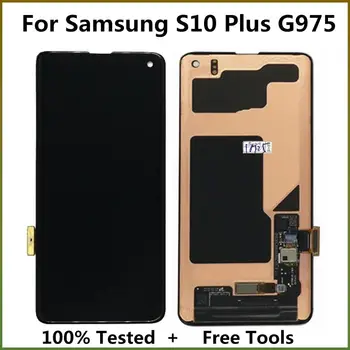 LCD Displej Pre Samsung Galaxy s rezacím zariadením S10 Plus G975 G975F G9750 G975F/DS Displej Dotykový Displej Digitalizátorom. Pre SAMSUNG S10P