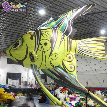 Vysoká kvalita visí 6 metrov nafukovacie obrie lastovička ryby prispôsobené tichom dekoratívne pre ryby prípade, nafukovacie hračky