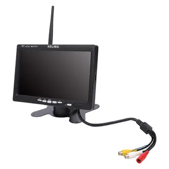7 Palcový LCD AV Monitor HD Displej, IR Diaľkové Ovládanie Auta Zobraziť 2Way Vstup