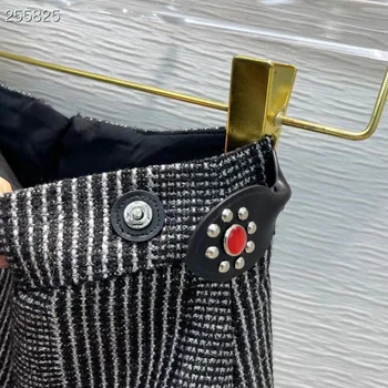 Fyion Módne Ženy Mini Sukne 2022 Jar Dráhy Luxusné Značky Európsky Dizajn Strany Štýl Kvety Vlnené Top Paródie Oblečenie