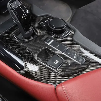 Pre Toyota GR Supra A90 A91 2019-2022 Interiérové Detaily Reálne Uhlíkových Vlákien Auto Strednej Výstroj Dekoratívne Rám Nálepky Príslušenstvo