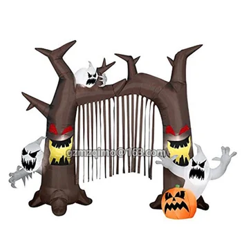 3M Ghost Arch Halloween Nafukovacie Mŕtvych Stromov Arch Nafukovací Oblúk Vstupnej