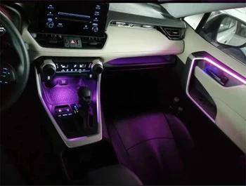 Vysoká kvalita jednoduchá inštalácia pre Toyota rav4 2020 Dekoratívne Atmosféru Lampa Auto Led interiérové dvere Tabuli okolitého Svetla