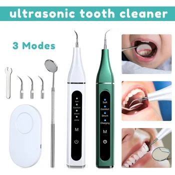 Prenosný Ultrazvukový Kalkul Odstraňovač Zubného Škálovanie Elektrickým Obvodom Na Zmenu Mierky Sonic Dymu Škvrny Plaku, Zubného Kameňa Zuby Biele Domov