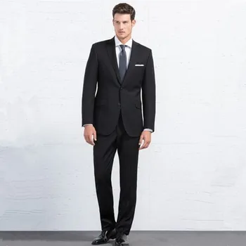 Zákazku pánske Obleky, Svadobné Obleky Obchodné Muž Blejzre Ženích Najlepší Muž Tuxedos Kostým (Sako+Nohavice) Mariage Homme