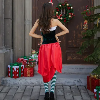 Vianočné uzáver šaty 2019 nový produkt Vianočný kostým súťaž: cosplay rok-end show Vianočné pódium kostým vhodný pre všetky obr