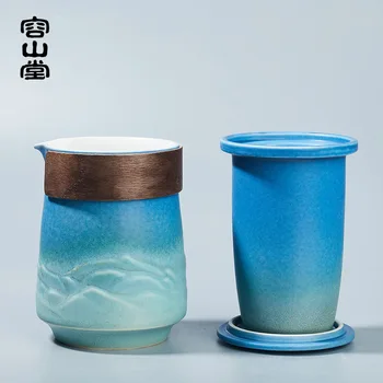 Čínske Cestovné Vintage Čaj Nastaviť Teaware Keramické Tradičné Popoludňajší Čaj Nastaviť Riad Prenosné Jogo De Cha Čaj, Riad, DL60CT