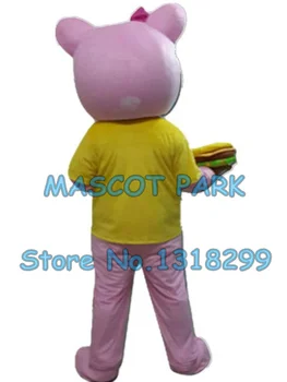 Ružové medveď maskot kostým vlastné dospelých veľkosť kreslená postavička cosply súpravy karneval kostým 3282