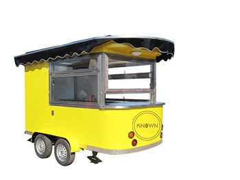 KN-300 Odolné Elektrické Mobile Potravín Košíka Občerstvenie Fast Food Truck Kuchyňa Káva Kiosk Bubble Tea Ice Cream Stravovanie prípojného vozidla