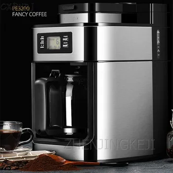 PE3200 Automatickým kávovarom Americké Domov brúska kávovar Bean Prášok s Dvojakým použitím, Malý kávovar