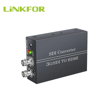 LiNKFOR SDI na kompatibilný s HDMI Prevodník Slučky Z 3G-SDI/HD-SDI/SD-SDI Adaptér Zabudované Stereo Audio výstup Pre Monitor Audio Video