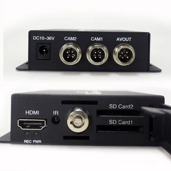 2 Kanál AHD 1080P DVR Bezpečnostné CCTV DVR Mini DVR Podpora 5MP AHD foto-video Dual SD slot nahrávanie videa