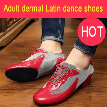 Profesionálne Tanečné Topánky pre Dospelých Športové Značky Mužov, Moderné Originálne Kožené latinskej topánky Kožené Podrážky Odolné Sociálne Tenisky 9020