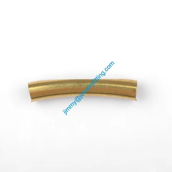 2013 Nové Šperky zistenia Surové Mosadz otvorené Ohnutá Trubica trubica dištančné rúrky guličiek na náramok 6*32mm