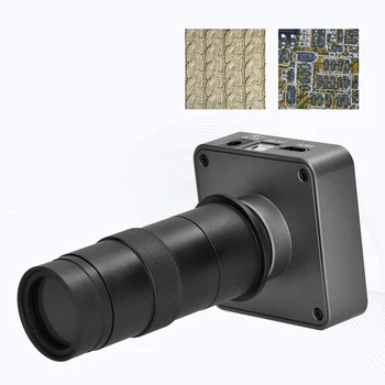 48MP Elektronický Digitálny Mikroskop Kamera s Vysokým Rozlíšením Ovládač Zadarmo Laboratórne Fotoaparát Skenovanie S 130X Nastaviteľný Objektív