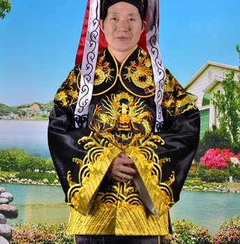 Peking Opera odev Muž Elegantné Učenec pánske Oblečenie Premiér Hanfu Kostýmy Čínsky Národný Tradičné Oblečenie